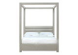 MQNCH7 Rockford Upholstered Canopy Bed In Turtle Dove Linen