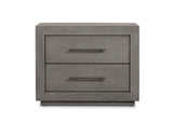 8DBX81 Melbourne Two Drawer Nightstand With USB In Mineral
