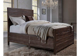 8T06L6 Townsend Solid Wood Panel Bed In Java