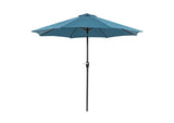 LA-A009BL+BASE Soli 9' Outdoor Umbrella w/ Auto Tilt + 21" Round Base