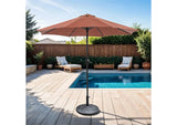 Tano 9' Outdoor Umbrella + 21" Round Base