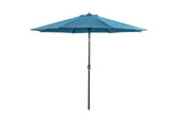 LA-A011BL+BASE Mora 11' Outdoor Umbrella + 21" Round Base