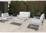 LA-A025WH-4PK Shomari 5 Pc. Wicker Sofa Set