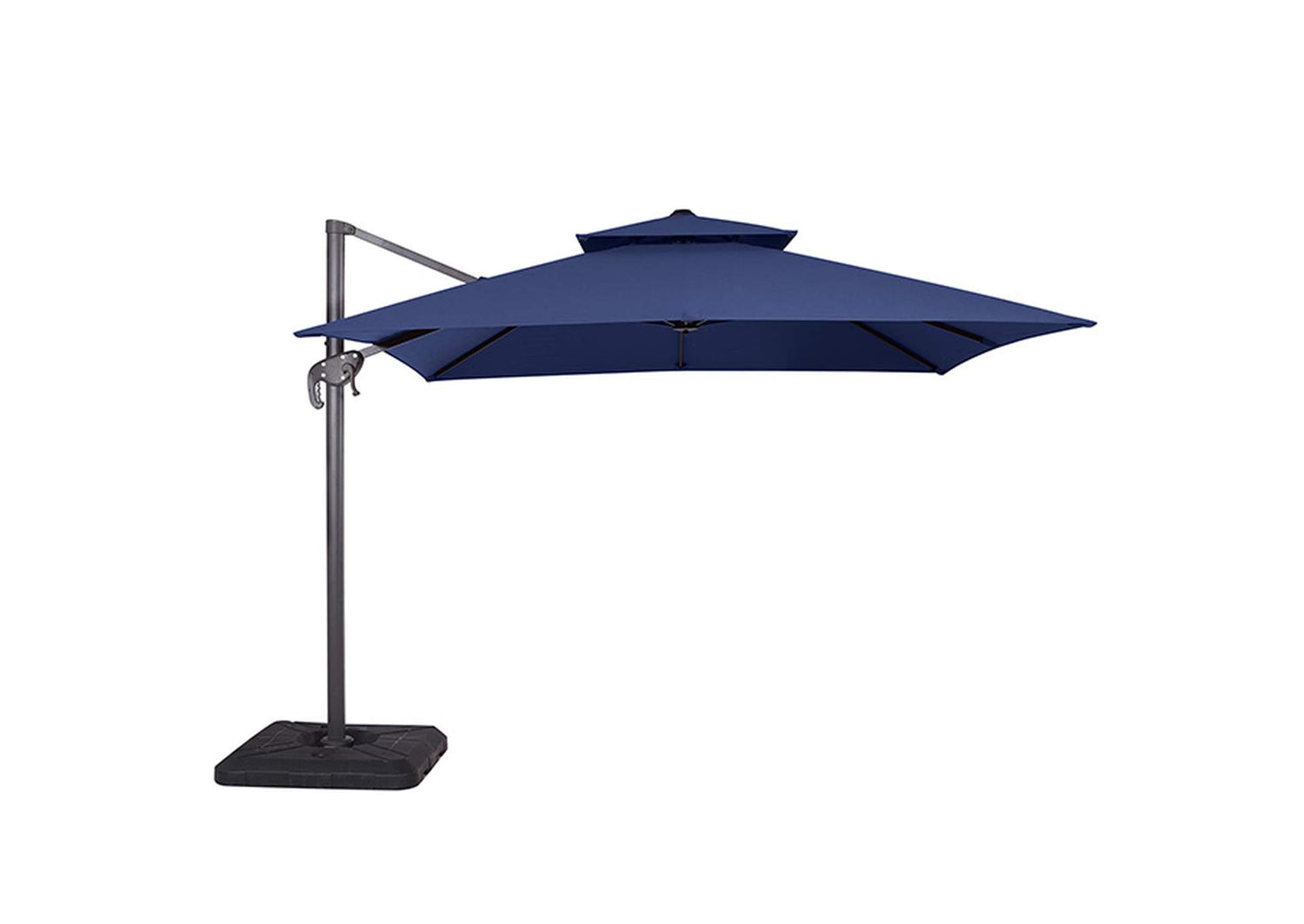 Hero 10 Ft Square Umbrella w/ Double Top + 37" Large Base