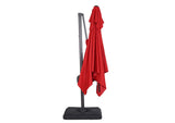 LA-A028RD+BASE Hero 10 Ft Square Umbrella w/ Double Top + 37" Large Base