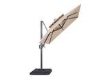 LA-A029BG+BASE Fida 8 Ft Square Umbrella w/ Double Top + 37" Large Base