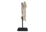LA-A029BG+BASE Fida 8 Ft Square Umbrella w/ Double Top + 37" Large Base