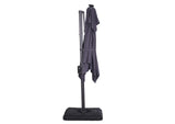 LA-A030GY+BASE Xico 8 Ft Square Umbrella w/ Double Top w/ LED Light + 37" Large Base