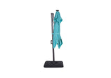 LA-A030TL+BASE Xico 8 Ft Square Umbrella w/ Double Top w/ LED Light + 37" Large Base