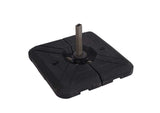 LA-A031BL+BASE Nuti 10 Ft Round Umbrella w/ LED Light + 37" Large Base