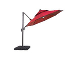 LA-A031RD+BASE Nuti 10 Ft Round Umbrella w/ LED Light + 37" Large Base