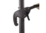 LA-A032BG+BASE Fera 10 Ft Round Umbrella w/ LED Bulb + 37" Large Base