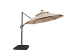 LA-A032BG+BASE Fera 10 Ft Round Umbrella w/ LED Bulb + 37" Large Base