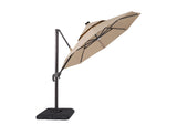 LA-A032BG+BASE Fera 10 Ft Round Umbrella w/ LED Bulb + 37" Large Base