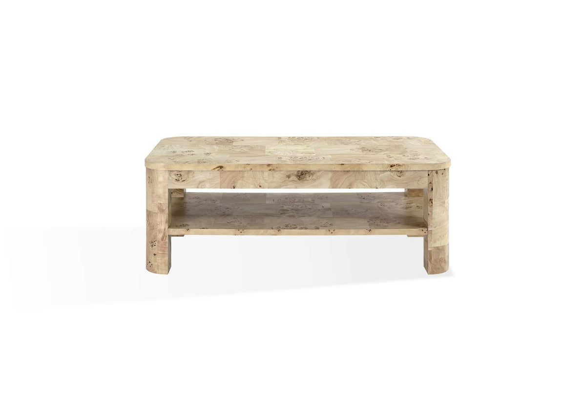 SJWD21 Cosmo Mappa Burl Coffee Table In Amber Kiss