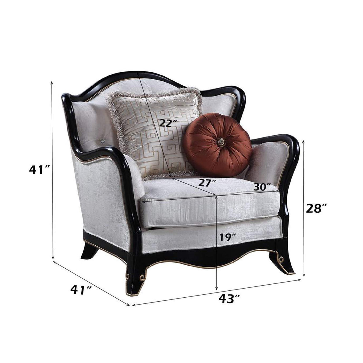 LV00253 Nurmive Chair with 2 Pillows