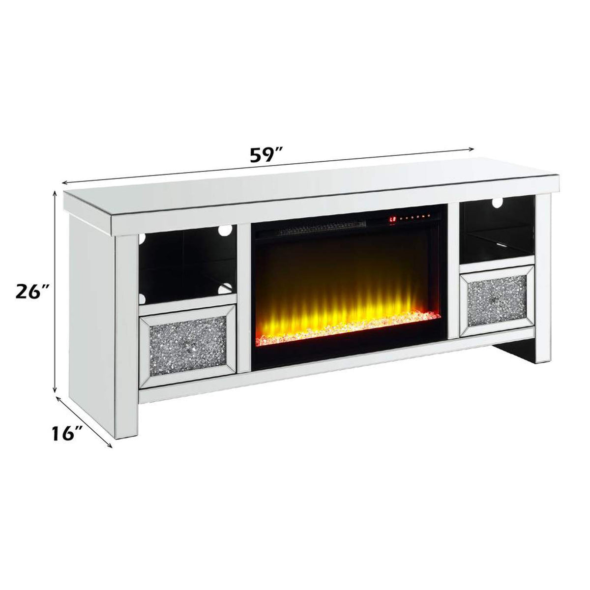 LV00313 Noralie TV Stand with Fireplace
