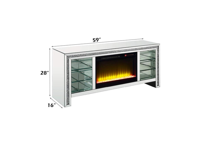 LV00317 Noralie TV Stand with Fireplace and Led