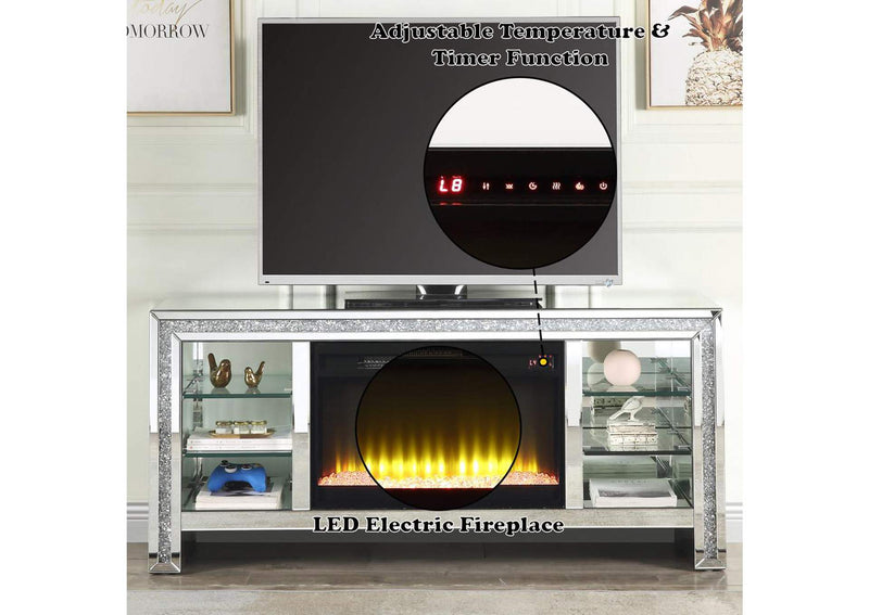 LV00317 Noralie TV Stand with Fireplace and Led