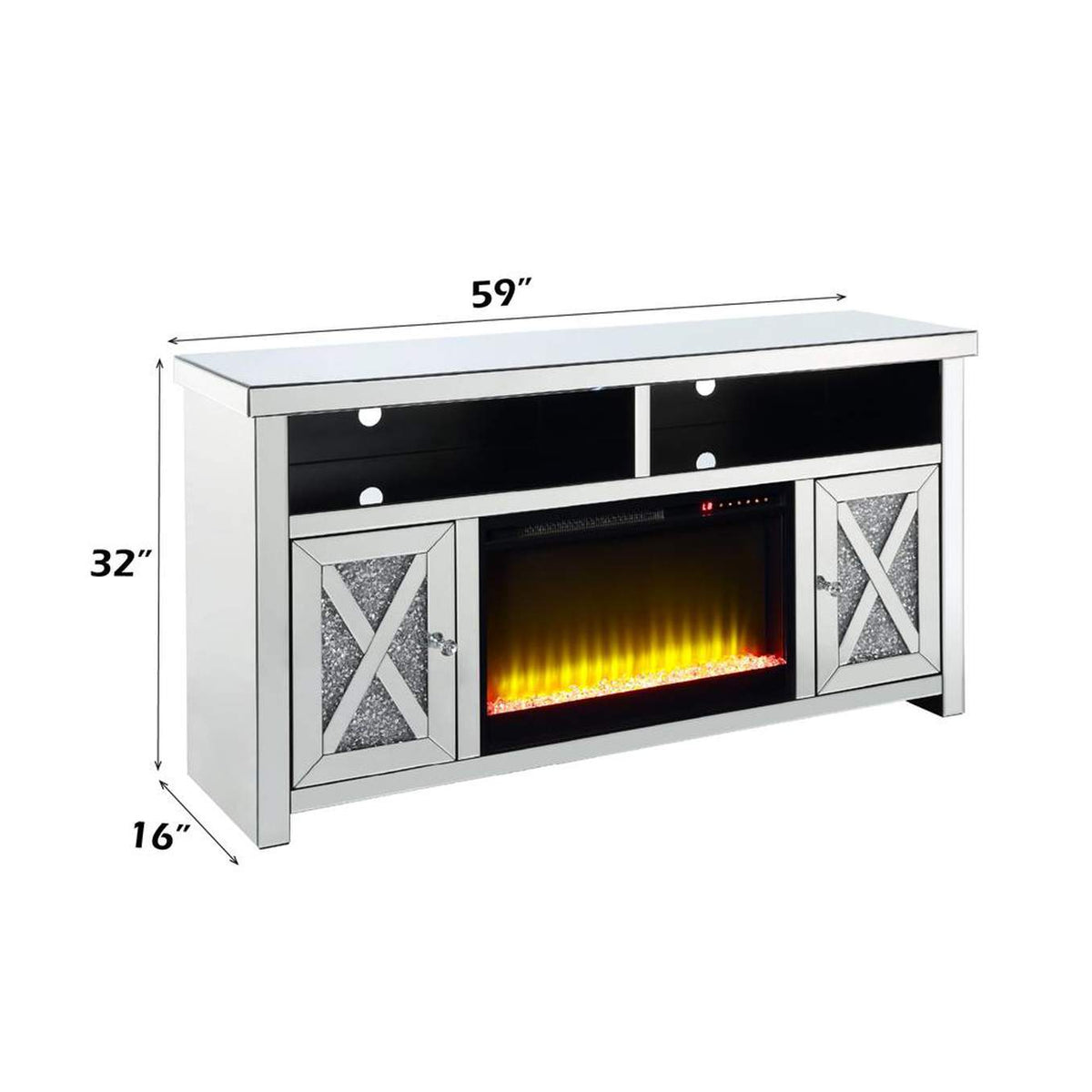 LV00318 Noralie TV Stand with Fireplace