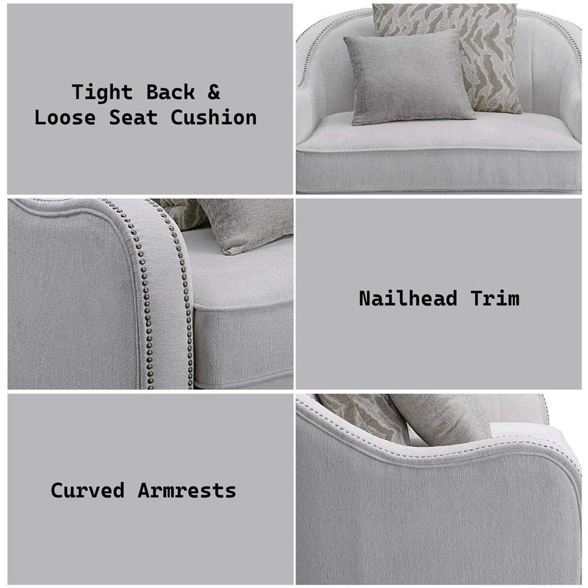 LV00580 Mahler Chair with 2 Pillows