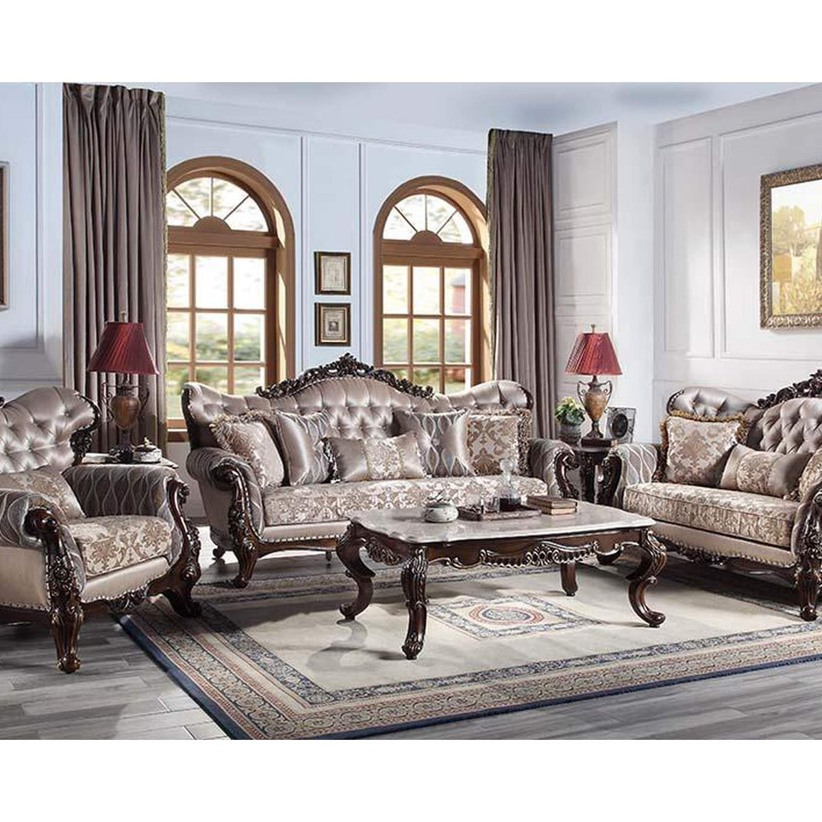 LV00809 Benbek Sofa with 5 Pillows