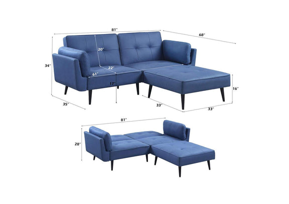 LV00823 Nafisa Adjustable Sofa and Ottoman