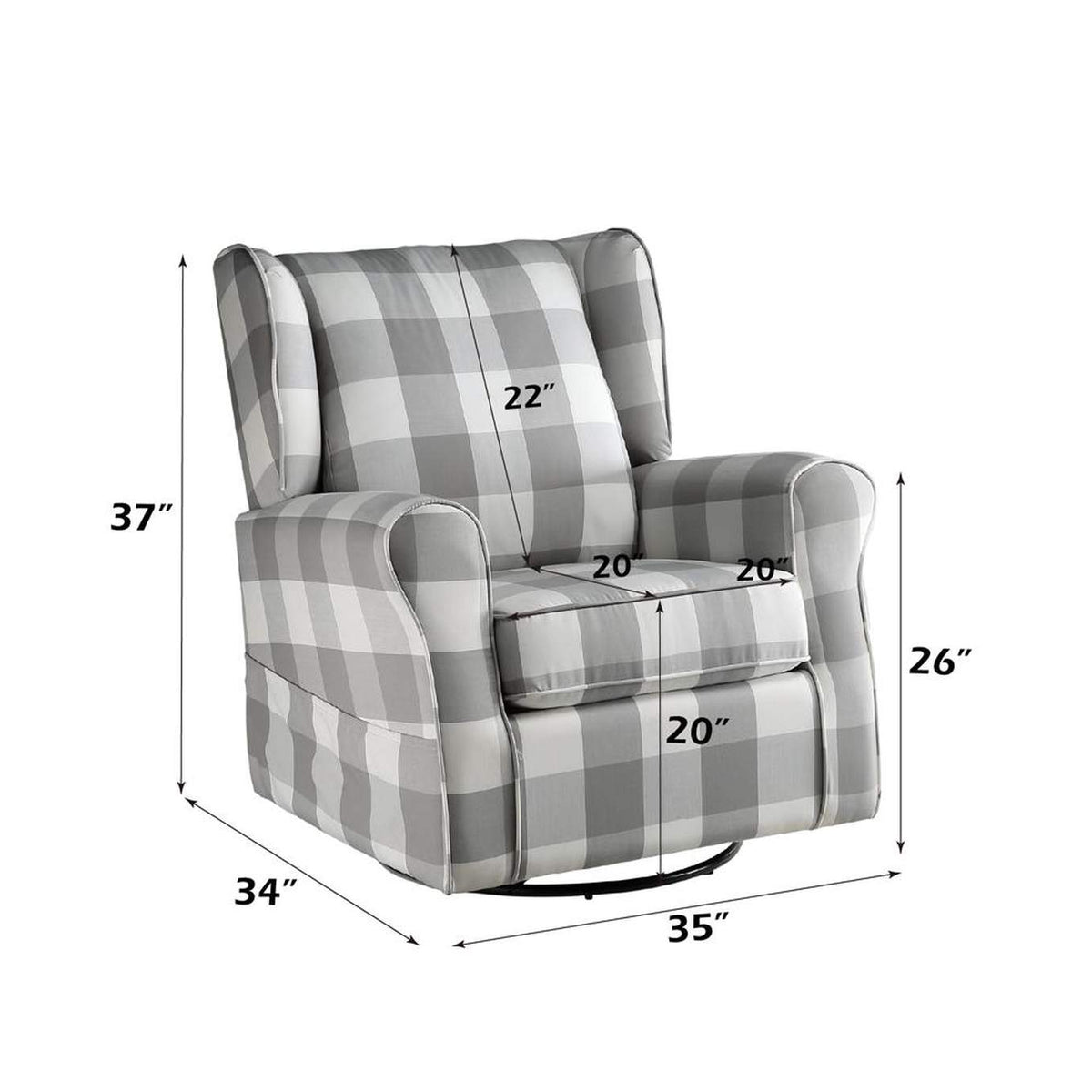 LV00922 Patli Swivel Chair with Glider