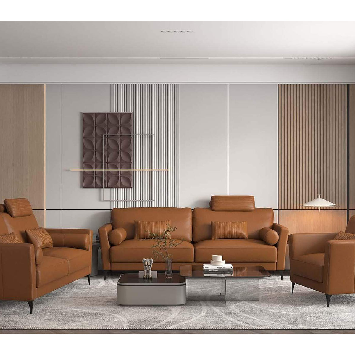 LV00944 Tussio Loveseat with 5 Pillows