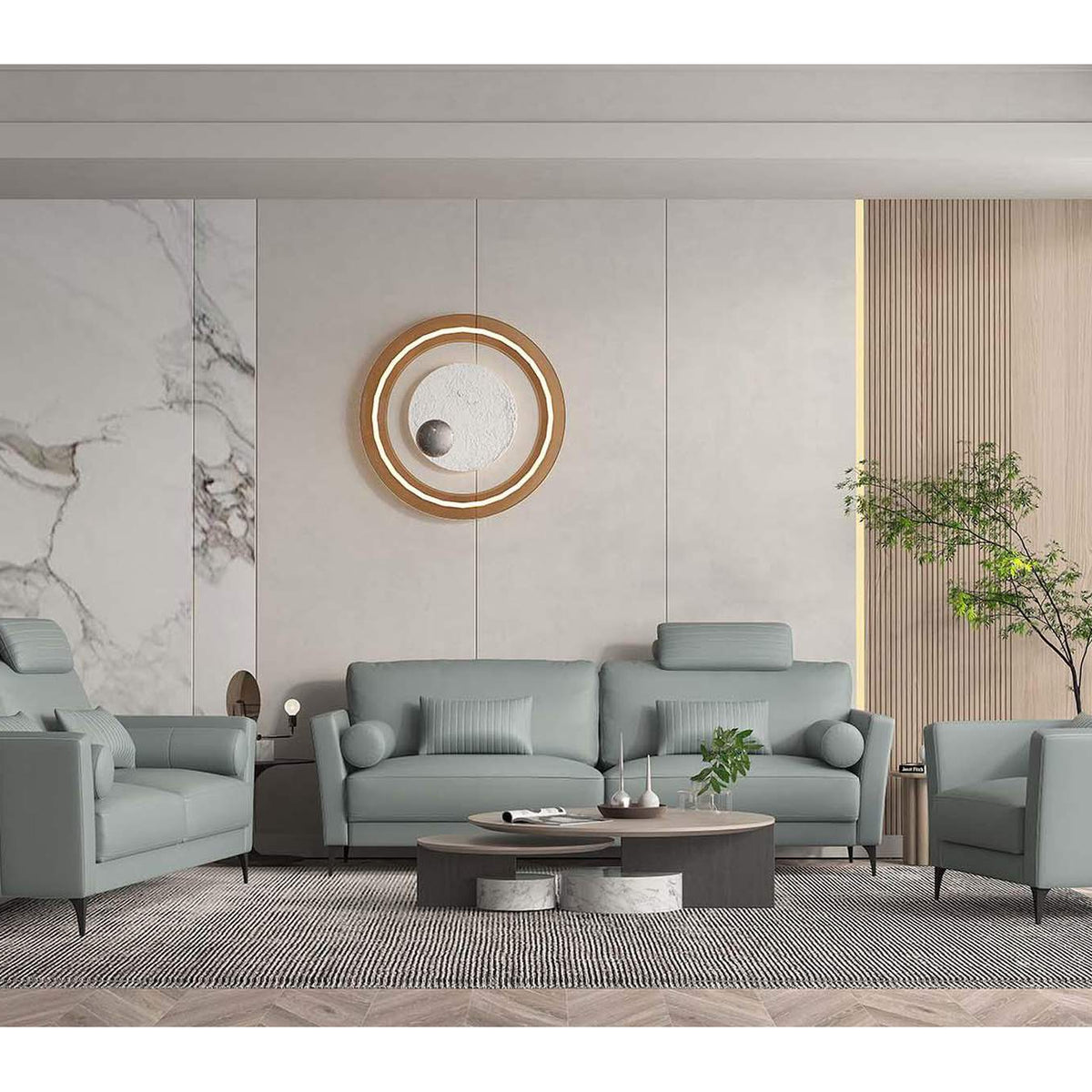 LV00946 Tussio Sofa with 5 Pillows