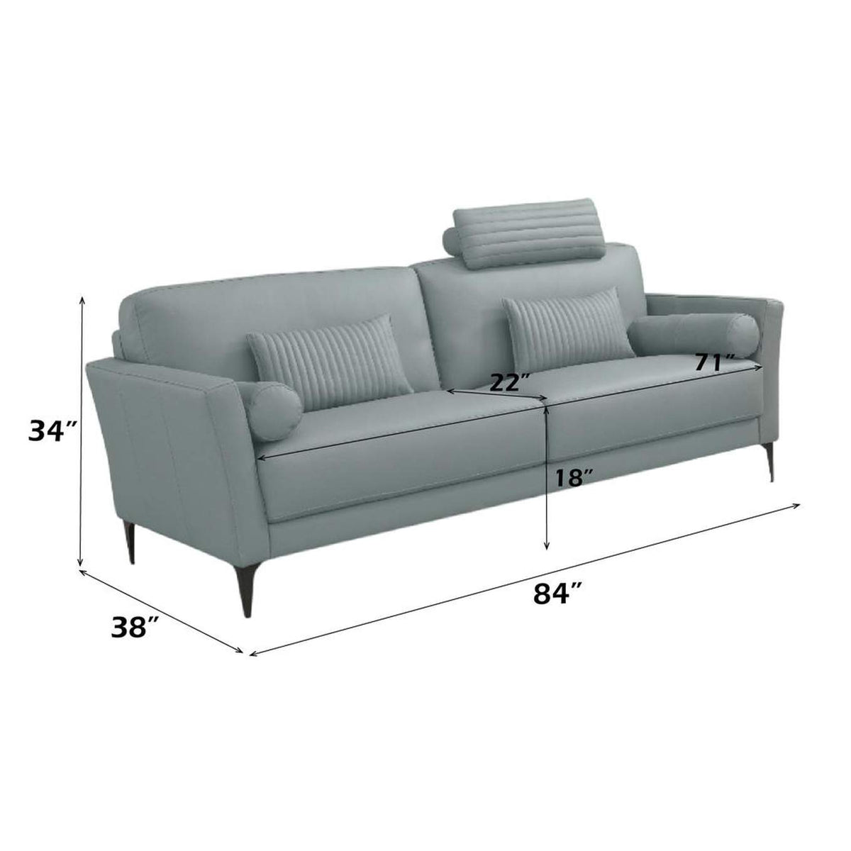 LV00946 Tussio Sofa with 5 Pillows