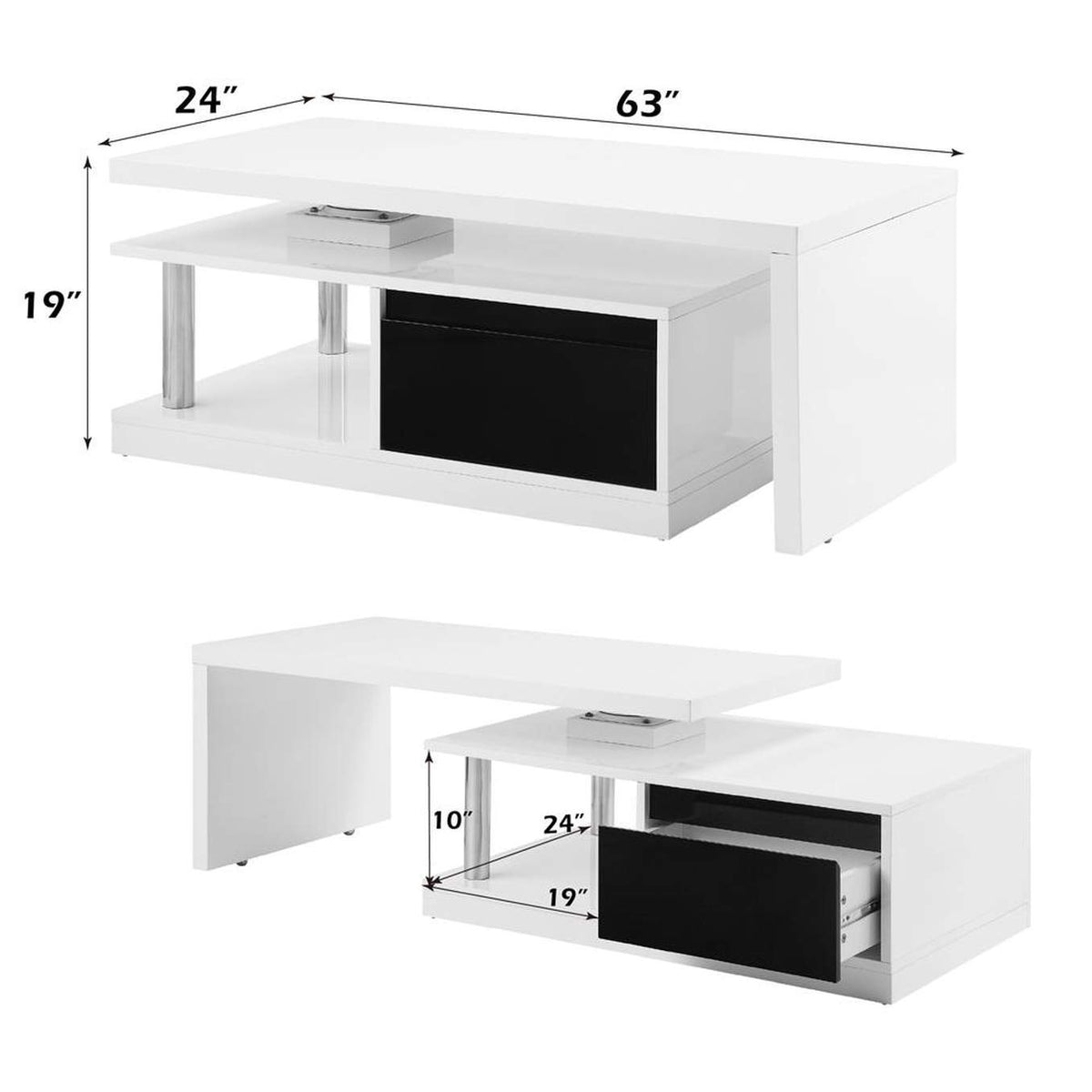 LV00997 Buck Ii Coffee Table with Swivel Top