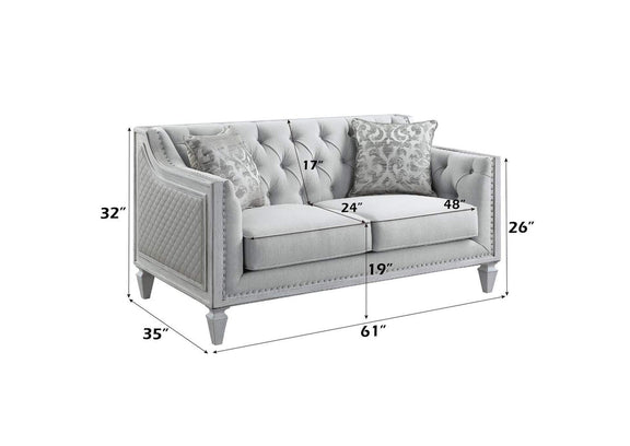LV01050 Katia Loveseat with 2 Pillows