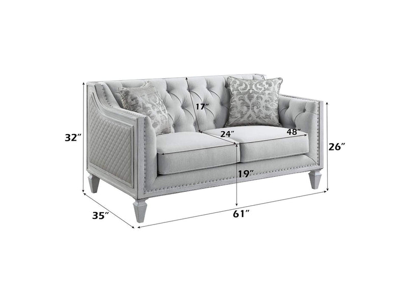 LV01050 Katia Loveseat with 2 Pillows