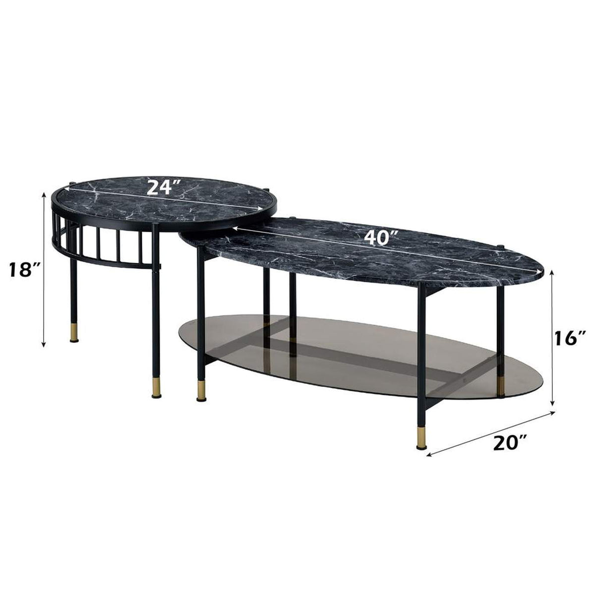 LV01088 Silas Nesting Coffee Table Set