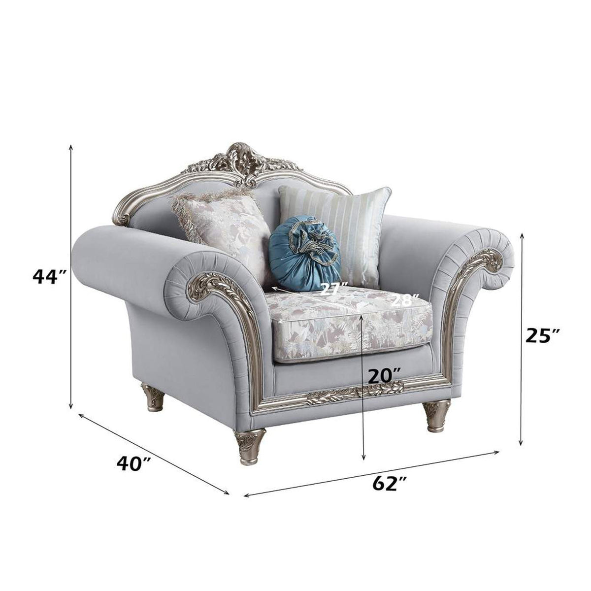 LV01114 Pelumi Chair with 3 Pillows