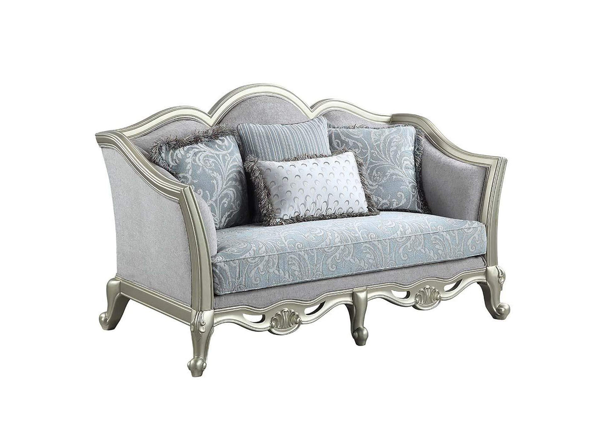 LV01118 Qunsia Loveseat with 4 Pillows