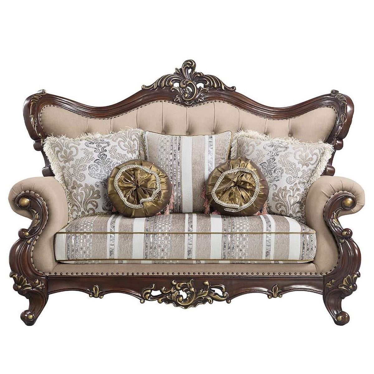 LV01123 Ragnar Loveseat with 5 Pillows