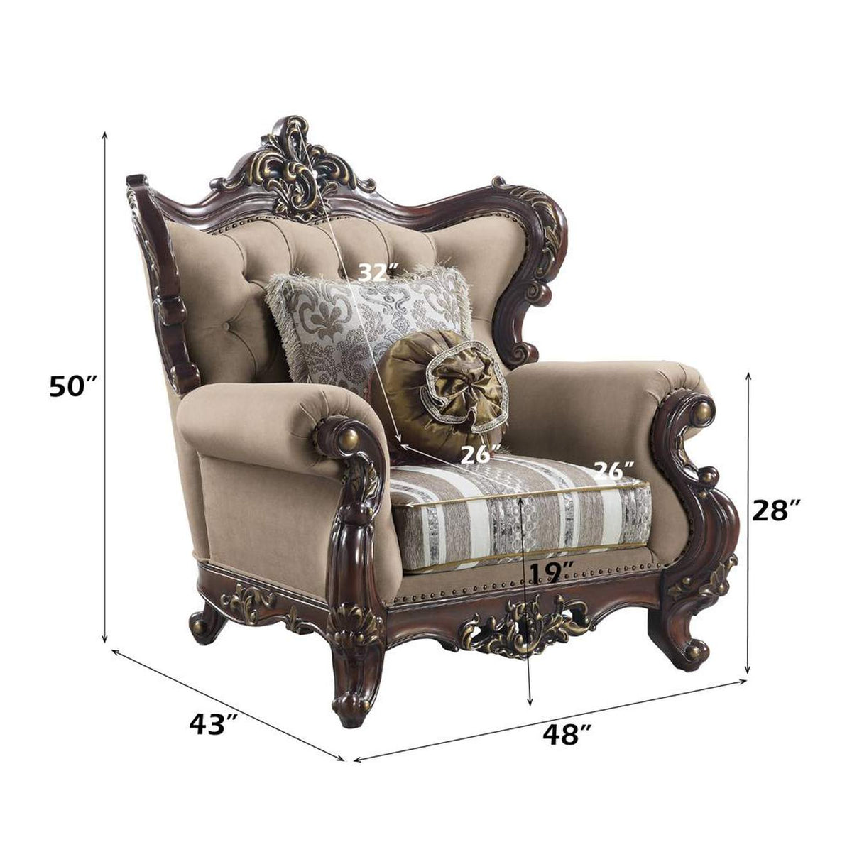 LV01124 Ragnar Chair with 2 Pillows