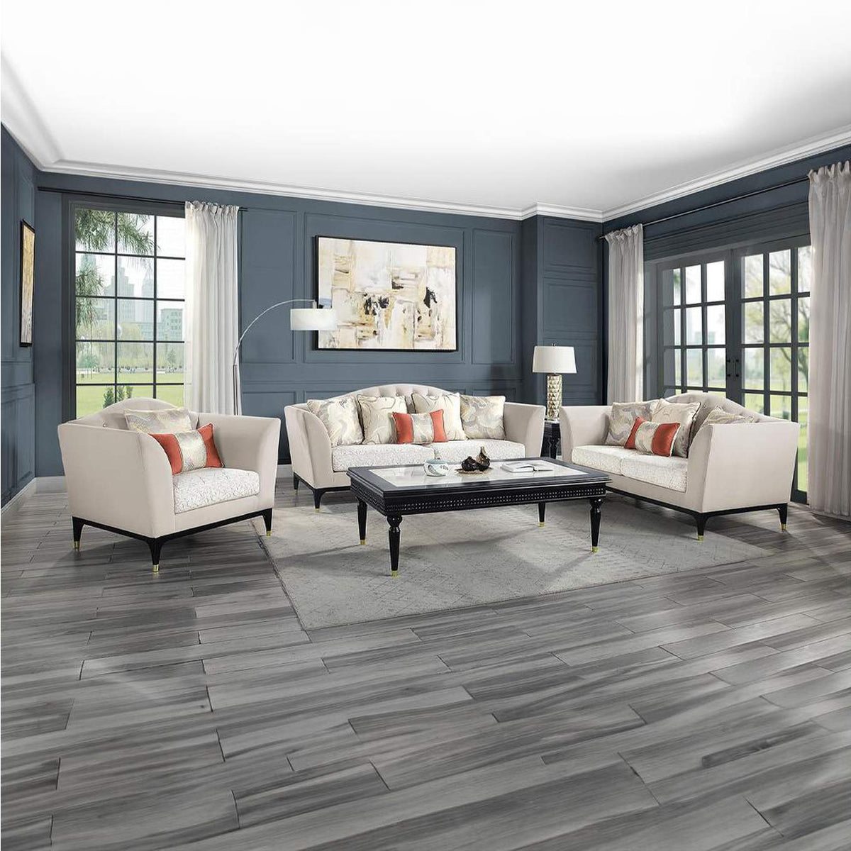 LV01158 Tayden Coffee Table with Marble Top