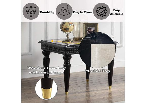 LV01159 Tayden End Table with Marble Top