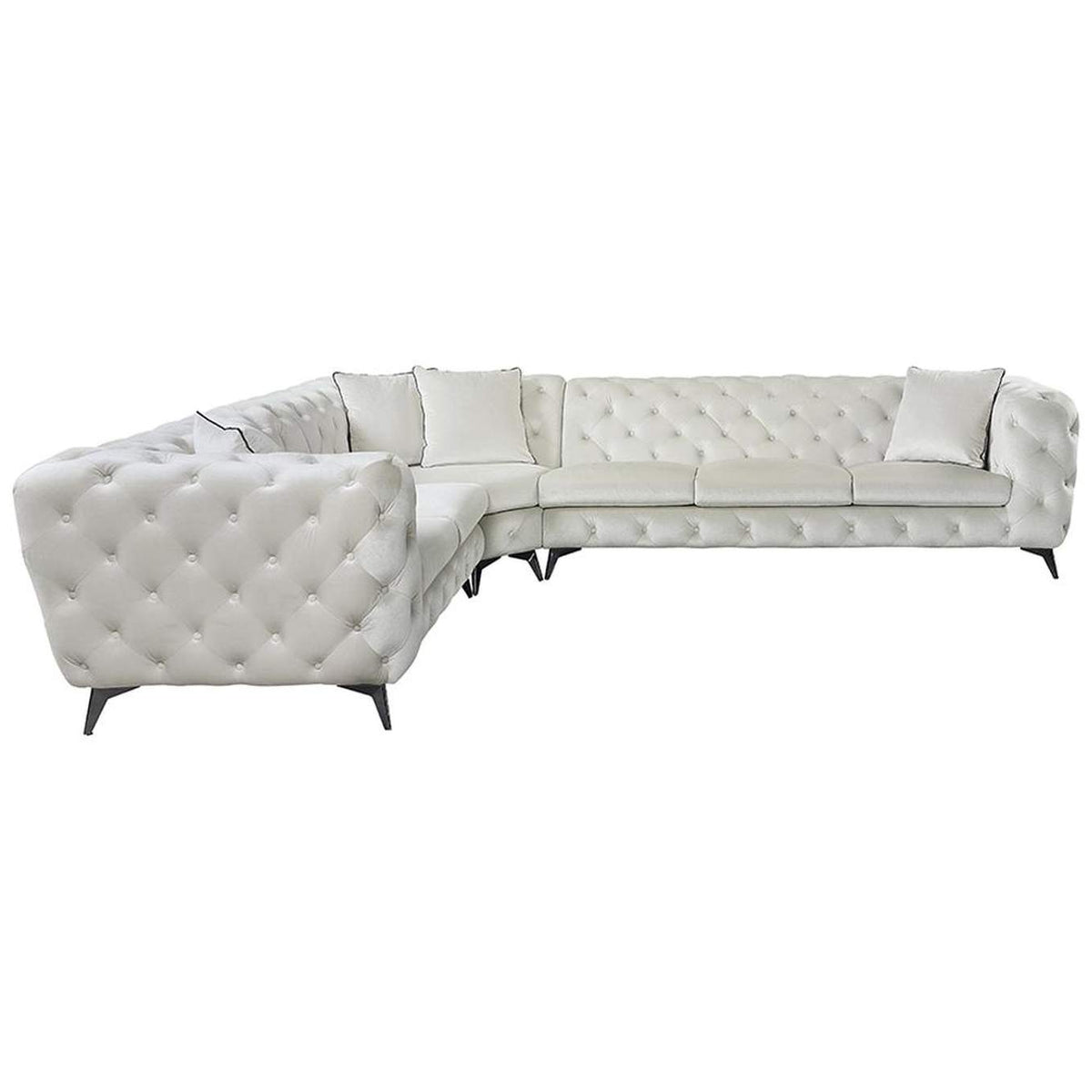 LV01160 Atronia Sectional Sofa with 4 Pillows