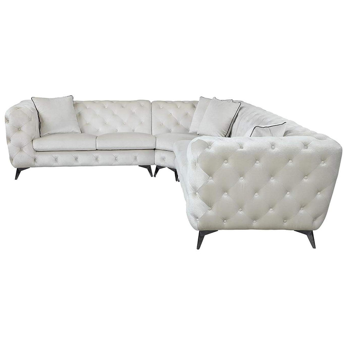 LV01160 Atronia Sectional Sofa with 4 Pillows