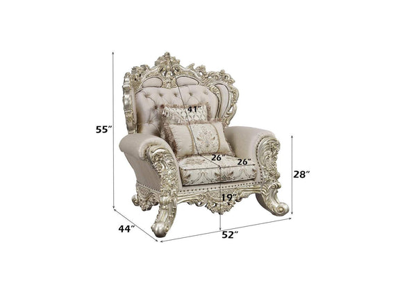LV01195 Danae Chair with 2 Pillows