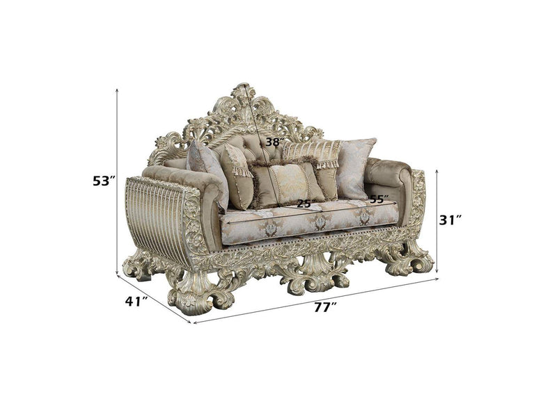 LV01206 Sorina Loveseat with 5 Pillows