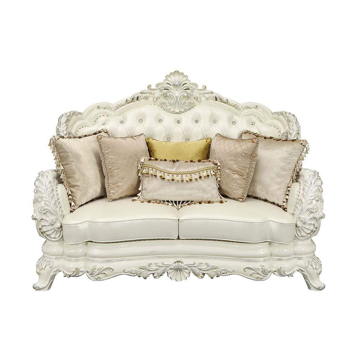 LV01225 Adara Loveseat with 5 Pillows