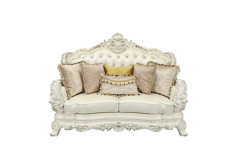 LV01225 Adara Loveseat with 5 Pillows