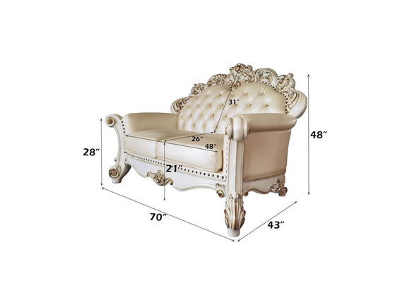 LV01325 Vendome Loveseat with 3 Pillows