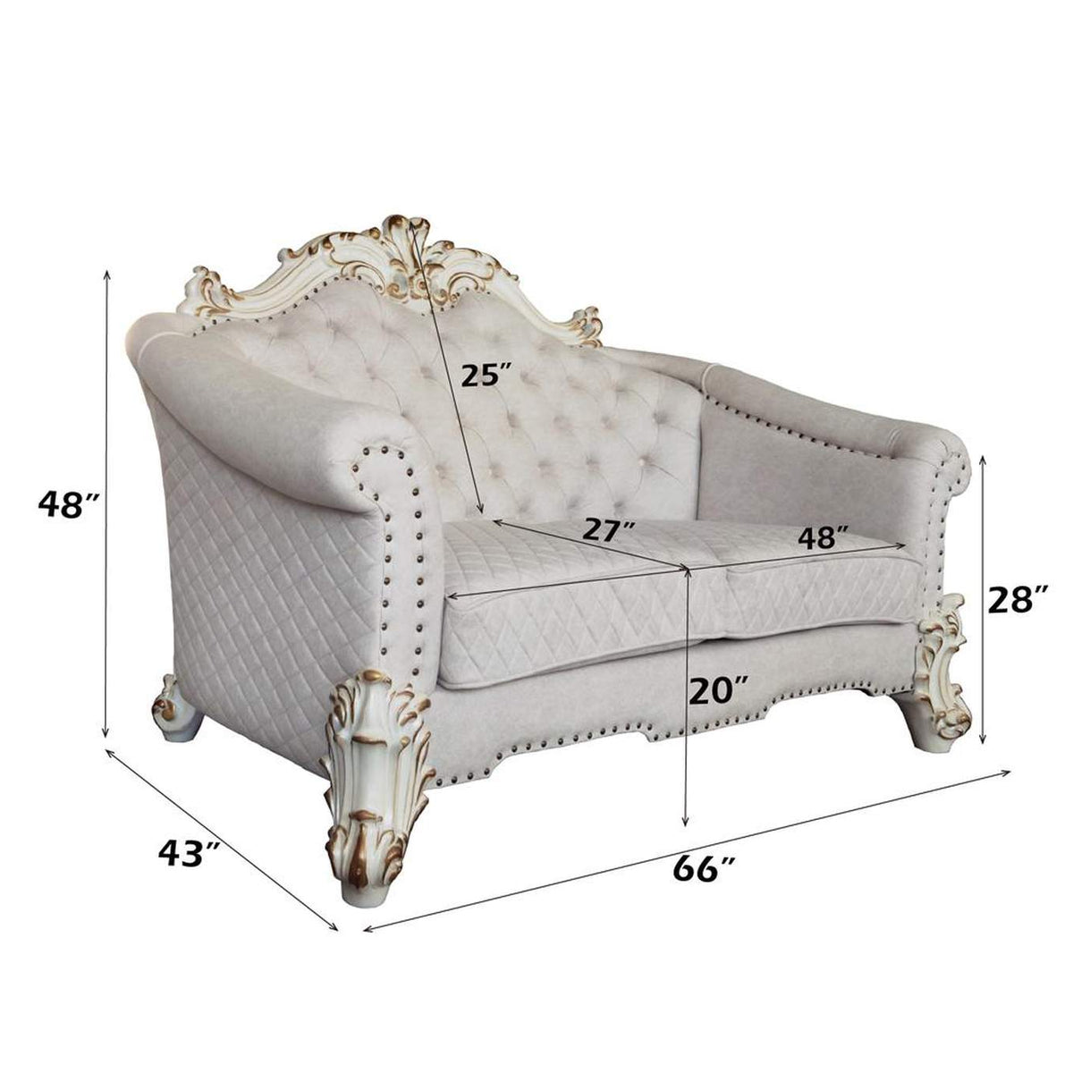 LV01330 Vendome Ii Loveseat with 4 Pillows