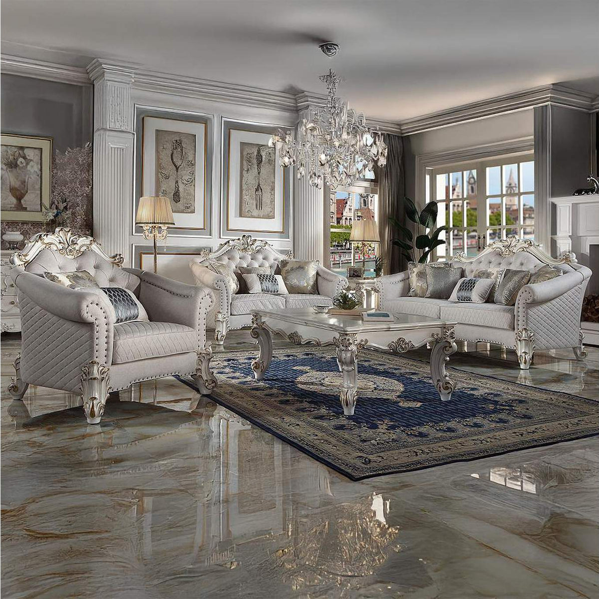 LV01331 Vendome Ii Chair with 2 Pillows
